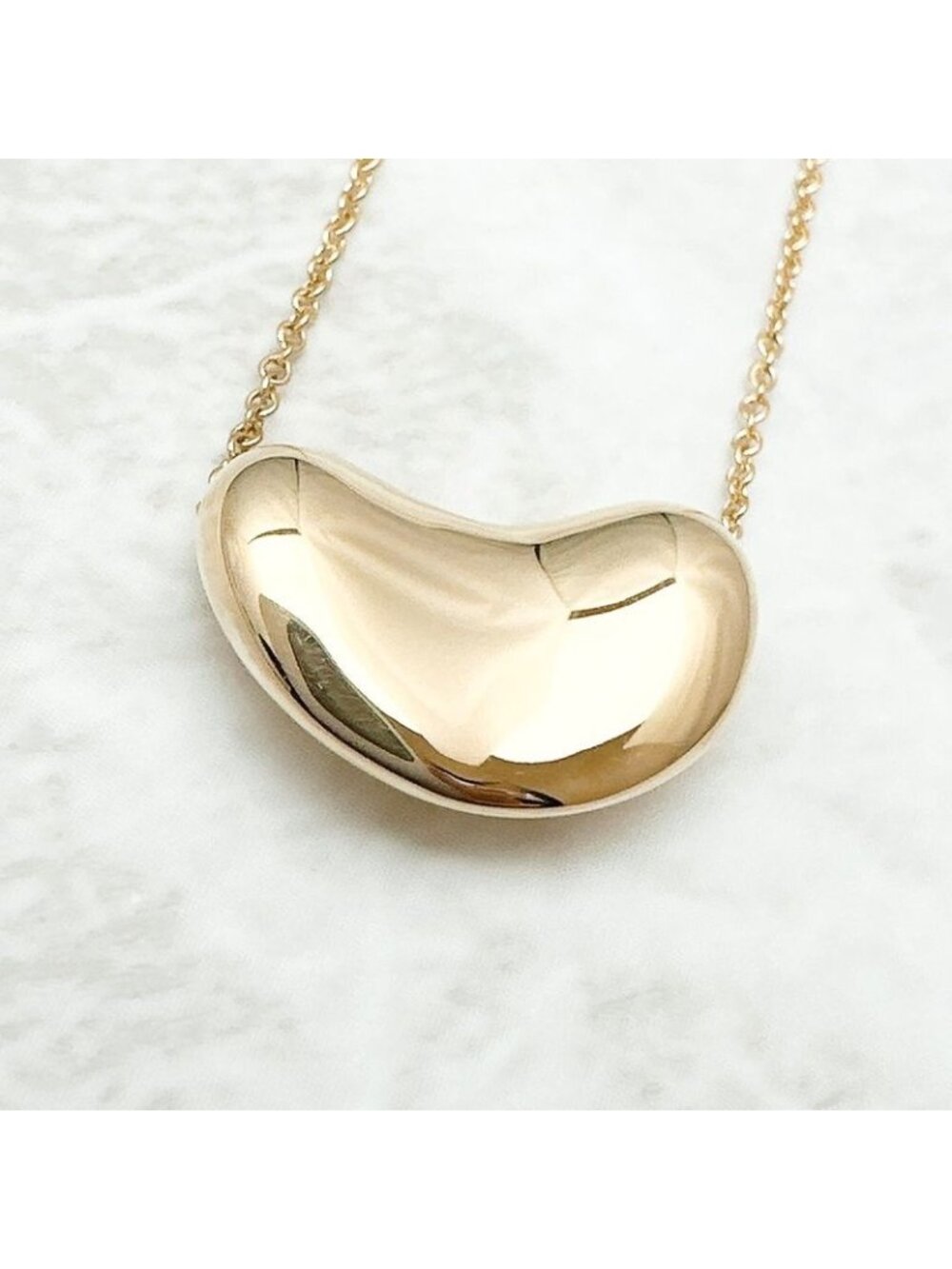 ★SOLD★ Tiffany & Co. Bean Yellow Gold Necklace - Picture 3 of 6